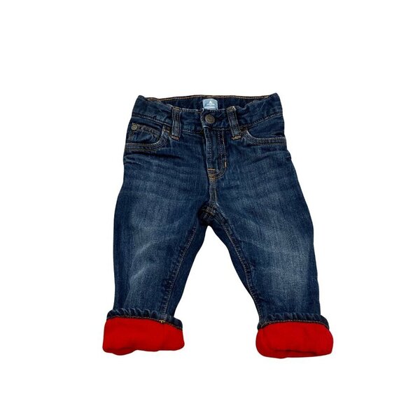 GAP Other - Baby Gap Baby Boy's Red Fleeced Lined Jeans - Size 12-18 months - Like New!